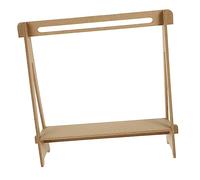 Homoyoyo Porte-Vêtements Miniature en Bois pour Poupées Cintre Décoratif DIY Organisateur de Vêtements Accessoire pour Dollhouse Support 1 Pièce
