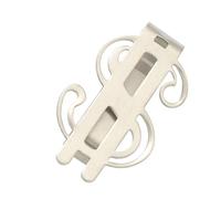 Homoyoyo Portefeuille en Acier Inoxydable Clip De Fixation De Facture Pince à Billets Portefeuille Mince Clip De Carte en Métal Pince à Cartes Pinces à Billets Clips Liant Silver