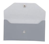 Homoyoyo Portefeuille Long Multifonction en Cuir PU Bleu Pastel, Petit Porte-Cartes Compact pour Femme, Organisateur D'espèces Pratique Et Léger pour Usage Quotidien Et Voyage