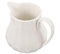 Homoyoyo Pot à Lait en Céramique Blanche 240 Ml Pichet à Lait pour Café Latte Bec Verseur Fin Mini-Crémier Élégant pour Bar à Café et Sauces Accessoire Barista Pratique et Léger