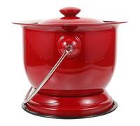 Homoyoyo Pot de Chambre en Acier Inoxydable avec Couvercle et Poignée Pot à Urine Portable 15 L Seau à Urine pour Garçon et Filles et Personnes Âgées Bassin de Lit Hygiénique pour