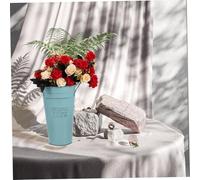 Homoyoyo Pot de Fleurs Vintage Fer Jardinière Créative Rétro avec Poignées Doubles pour Intérieur Pot de Plantation Robuste et Décoratif pour Plantes et Fleurs