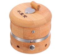 Homoyoyo Pot de Moxibustion en Bambou Naturel, Grosse Taille, Outil Manuel pour Moxa et Grattage, sans Additifs Chimiques, pour Physiothérapie et Décongestion des Méridiens, Boîte Portable