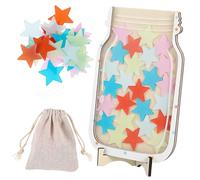 Homoyoyo Pot de Récompense avec Étoiles Colorées Tableau de Motivation Interactif pour Garçon Fille Utilisation Classe École et Maison Outil de Renforcement des Bonnes Habitudes