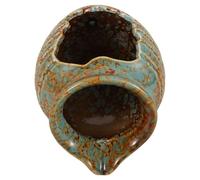 Homoyoyo Pot en Céramique Écologique Petite Taille 14 CM Cascade Décorative sans Pompe Fontaine Décorative Intérieure pour Jardin et Bassin Fontaine Paysagère en Pot Bocal Cascade