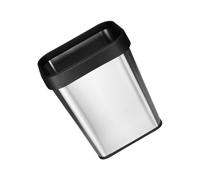 Homoyoyo Poubelle Rectangulaire en Acier Inoxydable 8L Anneau de Pression Conteneur à Déchets Multifonction pour Bureau la Cuisine et Salle de Bain