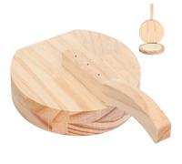 Homoyoyo Presse à Pâte en Bois pour Peau de Dumplings et Biscuits Surface Lisse et Manche Long, Outil Fête de Pendaison de Crémaillère Plusieurs styles