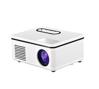 Homoyoyo Projecteur LED Portable 1080p Blanc, Lecteur Multimédia, Cinéma Maison pour Usage Intérieur Et Extérieur, Compact, Faible Bruit, Facile à Transporter