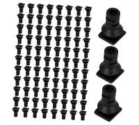 Homoyoyo Protecteur de Câble Électrique Noir en Abs Clips Câbles Anti-Traction 100pcs Solide pour Boîtes de Contrôle et Projets Exigeants