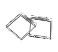 Homoyoyo Protection Boutons Alimentation Transparentes en Plastique 2 Pcs pour Ordinateur Lave-Linge Lave-Vaisselle et Ascenseur Cache Anti-Appui Accidentel Solide Facile à Installer