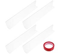 Homoyoyo Protections Transparentes de Rebord de Fenêtre Antigriffes pour Animaux de Compagnie Film de Protection Adhésif Lot de 4 Pièces 35x7 Cm pour Appui de Fenêtre Compatible Chiens