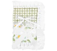 Homoyoyo Protège Agenda Tissu avec Bordure Dentelle Housse Antirayures Protection Douce et Adhérente pour Carnet Couverture de Cahier et Résistante