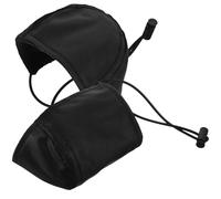 Homoyoyo Protège-talons Boucle Danseuse et Corde Élastique Facile à Enfiler Noir Coussin de Protection Externe en Tissu Résistant à L'usure Lot de 2 Pièces pour Chaussures de Conduite