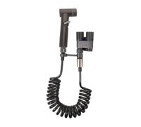 Homoyoyo Pulvérisateur Bidet Toilette Portable avec Double Valve Angle Douchette Hygiénique Manuelle pour Nettoyage et Puissant Kit Complet pour Salle de Bain Familiale Gris