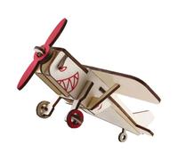 Homoyoyo Puzzle 3D en Bois à Assembler, Modèle Éducatif Avion Artisanal, Maquette d'avion en Bois Découpée, Puzzle Avion pour Garçon et Filles et Décoration