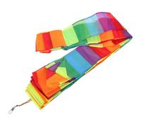 Homoyoyo Queue de Cerf-Volant Arc-en-Ciel 15 M, Ruban Plat en Tissu Coloré, Accessoire Léger pour Décoration Extérieure, Kit de Décoration pour Cerfs-Volants et Drones Radiocommandés