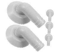 Homoyoyo Raccord Coudé pour Tuyau D'évacuation de Climatiseur 5pcs Diamètre Intérieur 18mm Plastique Léger sans Éclaboussures pour Unité Extérieure