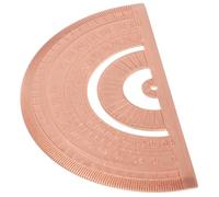 Homoyoyo Rapporteur Demi-cercle en Cuivre Violet, Règle Géométrique Métal 180 Degrés, Outil de Mesure D’angle Précis pour Cours de Maths et Dessin Technique