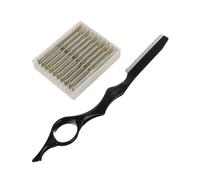 Homoyoyo Rasoir De Coiffure Manuel Inoxydable Avec Lames Outil Effileur Cheveux Professionnel Pour Homme Et Diy Manche Ergonomique Antidérapant Pour Salon Et Domicile