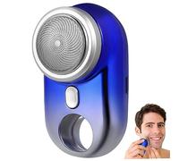 Homoyoyo Rasoir Électrique Portable Homme Mini Rechargeable USB Puissant Tondeuse Barbe Visage Corps Étanche Dégradé Bleu