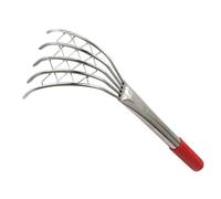 Homoyoyo Râteau à Palourdes Acier Inoxydable avec Griffes Efficaces et Manche Antidérapant pour Ramassage Bord de Mer