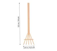 Homoyoyo Râteau de Jardin Zen 7 Pièces pour Bac à Sable Intérieur et Extérieur, Ensemble D’Accessoires en Plastique Jaune et Beige, Outil Manuel de Création de Motifs pour Jardin Zen,