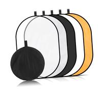 Homoyoyo Réflecteur de Lumière Portable Ovale 60x90 Cm pour Photographie Professionnelle, Diffuseur Multifonction, Modificateur de Lumière Doux pour Portrait en Extérieur, Accessoire