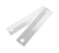 Homoyoyo Réflecteurs de Sécurité Routière Rectangulaires 180x40 Mm pour Garde-corps, 2 Pièces, Panneau Réfléchissant Blanc Conforme Norme Nationale, Haute Visibilité Nocturne