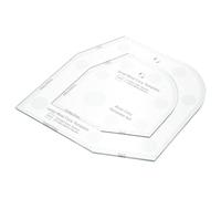 Homoyoyo Règle Acrylique de Couture pour Patchwork et Quilting Gabarit Bol et Tapis Bord Sécurisé pour Couture DIY Outil Précis pour Amateurs et