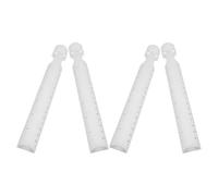 Homoyoyo Règle Multifonction Transparente en Plastique avec Loupe 2X Lot de 4 Petites Règles de Poche Graduées Outil de Mesure de Précision pour Étudiants en Ingénierie et Dessin