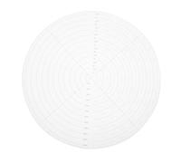 Homoyoyo Règle Ronde Transparente Acrylique pour Patchwork et Couture Gabarit de Outil et Portable pour Travaux de Quilting