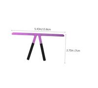 Homoyoyo Règle Triangulaire en Acier Inoxydable pour Positionnement des Sourcils 1Pc Flexible Violet Outil de Mesure pour Maquillage des Sourcils