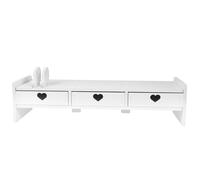 Homoyoyo rehausseur de Moniteur pour Bureau éleveur Clavier élevé Debout Vertical Simple Colonne Montante Informatique lève-Moniteur à tiroirs rehausseur de Moniteur de Bureau WPC Blanche