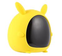 Homoyoyo Réveil Garçon et Filles Dessin Animé LED Intelligent Port USB Double Alarme Fonction Snooze Écran LED Clair Réveil de Bureau Élève Jaune Lapin pour Organisation Quotidienne