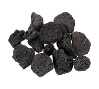 Homoyoyo Roches de Lave Noires Volcaniques Décoratives pour Aquarium et Jardin, Pierre Poreuse 250g, Maintien de L’oxygène et Circulation D’Eau Optimale