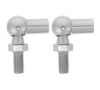 Homoyoyo Rotule de Direction en Acier Inoxydable M8, 2 Pièces, Tête de Rotule Sphérique Rétractable pour Système Hydraulique, Articulation Flexible Multi-angles, Accessoire pour Poussoir