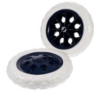 Homoyoyo Roues pour Chariot de Supermarché Pliable 2 Pièces Roues Pivotantes en Plastique Bleu Marine Remplacement pour Caddie et Petit Chariot de Courses Accessoire Pratique pour