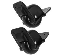Homoyoyo Roues Universelles pour Valises à roulettes Remplacement de Roue pour Valise Noir Pivotement 360° Verrouillage Stable et Suitcase Voyage Gares Fréquentées 10x6,5x5,8cm
