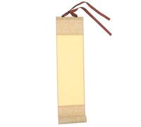 Homoyoyo Rouleau Mural Mini Vintage en Tissu 20x60 Cm Parchemin Beige Doré Vierge pour Calligraphie Peinture Artiste Décoration Murale