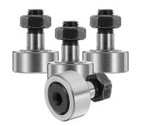 Homoyoyo Roulement à Aiguilles Rigide Boulonné Lot de 4 en Acier 0.69X0.39X0.39 Pouces pour Palier de Came Usage Industriel Haute Charge et Précision