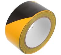 Homoyoyo Ruban de Signalisation de Sécurité Noir et Jaune 5 Cm X 33 M Adhésif Haute Visibilité pour Marquage Sols, Murs, Tuyaux et Équipements, Résistant à L’usure, Balisage Chantier