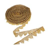 Homoyoyo Ruban Dentelle Or à Sequins pour Couture Diy Décoration Bouquet et Accessoires Costume Élégants