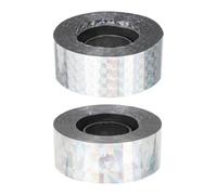 Homoyoyo Ruban Réfléchissant Double Face pour Effaroucher Oiseaux 2 Rouleaux 24 CM X 80 M Matériau Ultra-Résistant Bande Holographique Haute Visibilité pour Jardin et Verger Outil