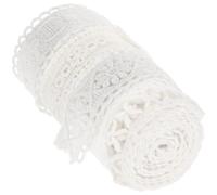 Homoyoyo Rubans de Dentelle Vintage Blancs pour Couture et Scrapbooking, 4 Rouleaux Diy, Bordures Décoratives pour Vêtements et Emballages, Accessoires Créatifs pour Artisanat