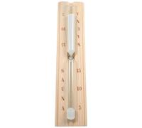 Homoyoyo Sablier pour Sauna Bois Réutilisable Minuteur Graduation Environ Cinq Durée Totale Quinze Calibrage Précis Design Unique