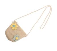 Homoyoyo Sac Bandoulière Garçon Fille Mignon Sac Seau Paille Tressée Pochette Bandoulière pour Fille