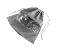 Homoyoyo Sac de Rangement à Cordon Satin Transparent pour Sèche Cheveux et Accessoires Pochette Poussière Multifonctionnelle pour Vêtements Maquillage et Petits de Voyage