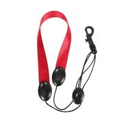 Homoyoyo Sangle de Cou Rembourrée pour Réduire la Pression L'épaule en Nylon pour Saxophone et Clarinette Rouge Cou, Accessoire Pratique en Plastique pour Musiciens