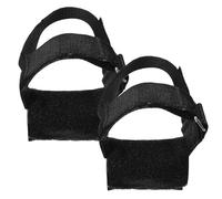 Homoyoyo Sangles de Lestage Accessoire Robuste pour Cheville Réglables en Tissu Noir 1 Paire pour Entraînement Gym et Exercices à Domicile