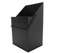 Homoyoyo Seau à Cendres en Fer avec Poignée Robuste, Noir 15x9x7 Pouces | Collecte Pratique, Transport Confortable, Nettoyage Sûr, Usage Intérieur ou Camping, pour Foyers et Bois D’allumage
